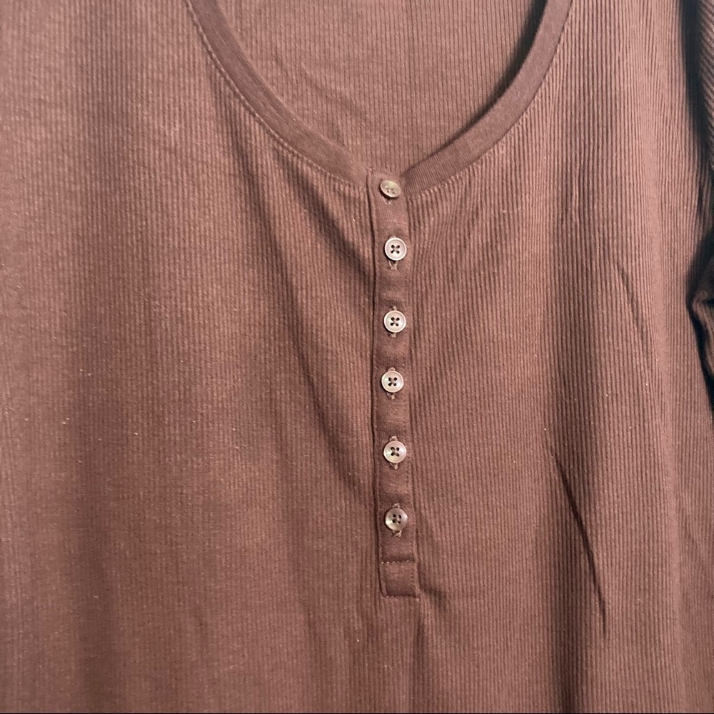 A.N.A. LongSleeve Top - Maroon - Size Large - Picture 5 of 7